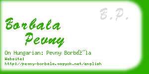 borbala pevny business card